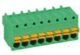 PCB terminal block SM C09 0351 10 COC plug-in, straight, spring, RM 3,50mm 10 pn - Schmid-M: PCB terminal block SM C09 0351 10 COC plug-in, straight, spring, RM 3,50mm 10 poles, green ~ Phoenix Contact FK-MCP1,5 / 10-ST-3.5 ~ TE 1986693-10 ~ WE 691304100010